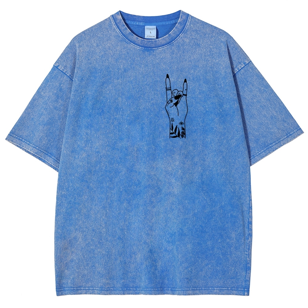 Nail Tech Unisex Fit Washed T-Shirt Customscool