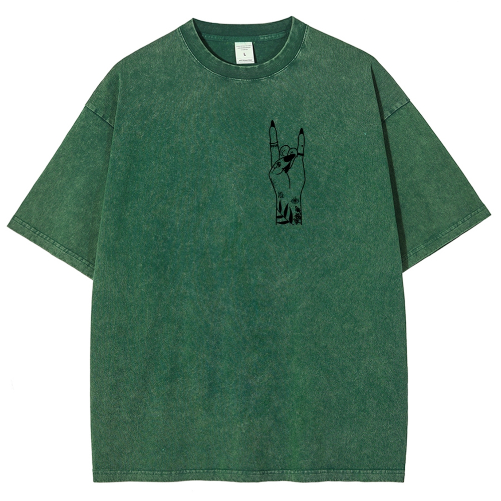 Nail Tech Unisex Fit Washed T-Shirt Customscool