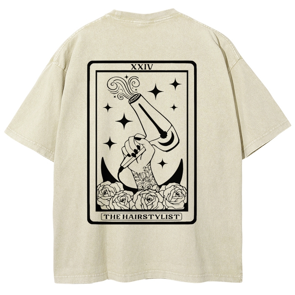 Hairstylist Unisex Fit Washed T-Shirt Customscool