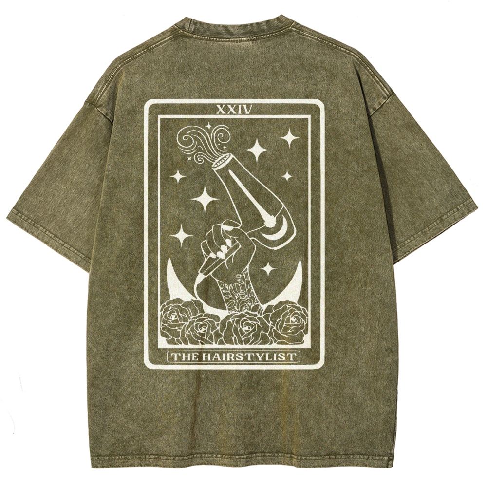 Hairstylist Unisex Fit Washed T-Shirt Customscool