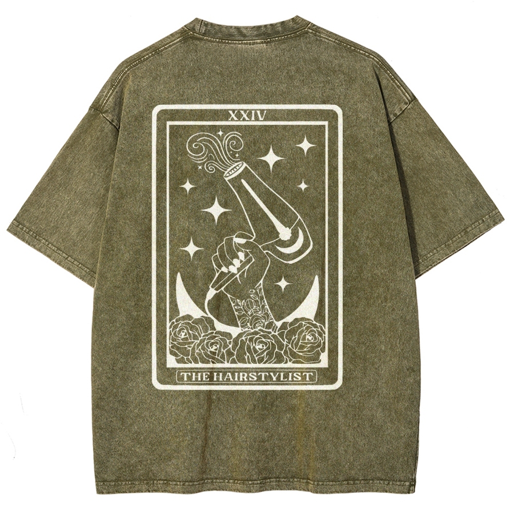 Hairstylist Unisex Fit Washed T-Shirt Customscool