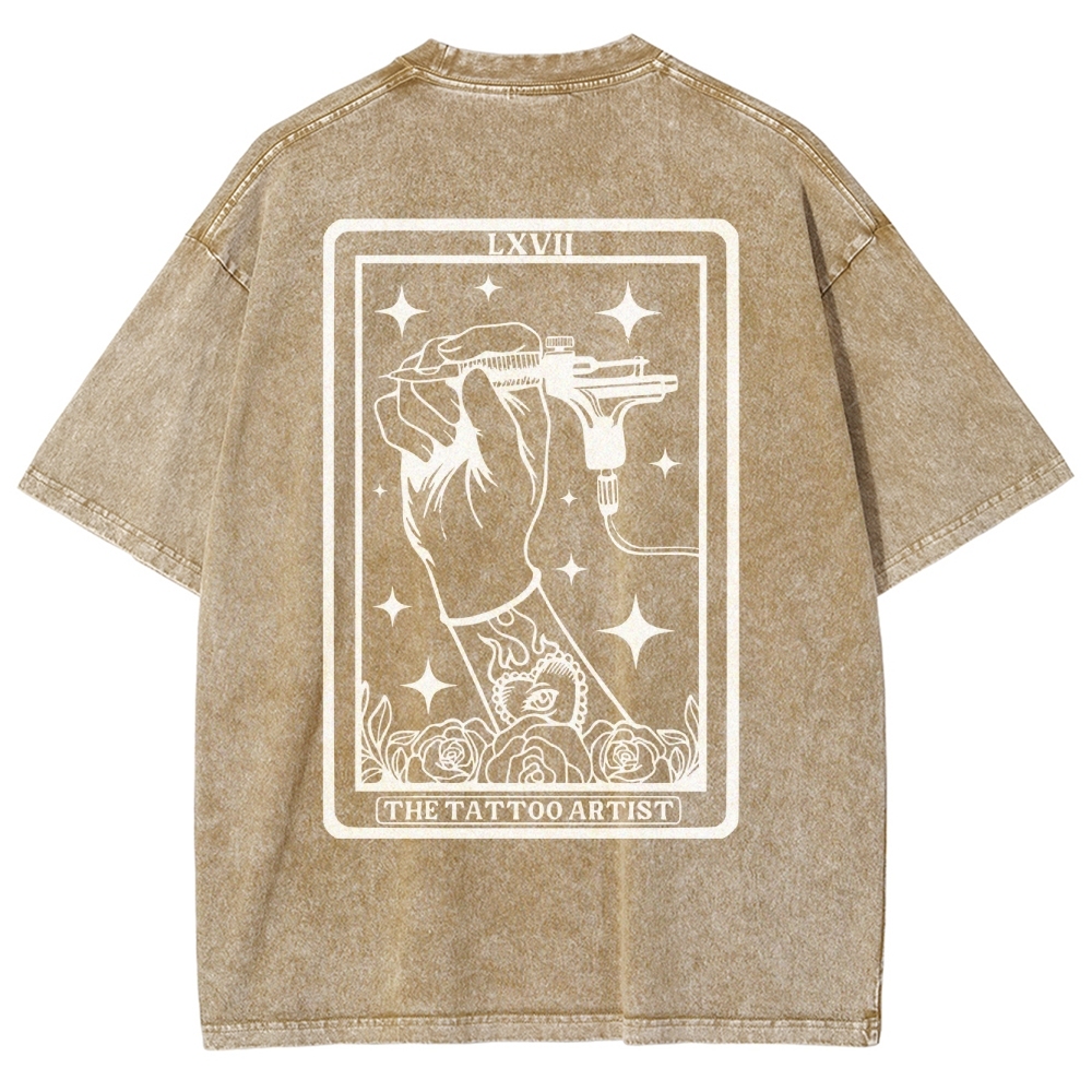 Tattoo Artist Unisex Fit Washed T-Shirt Customscool