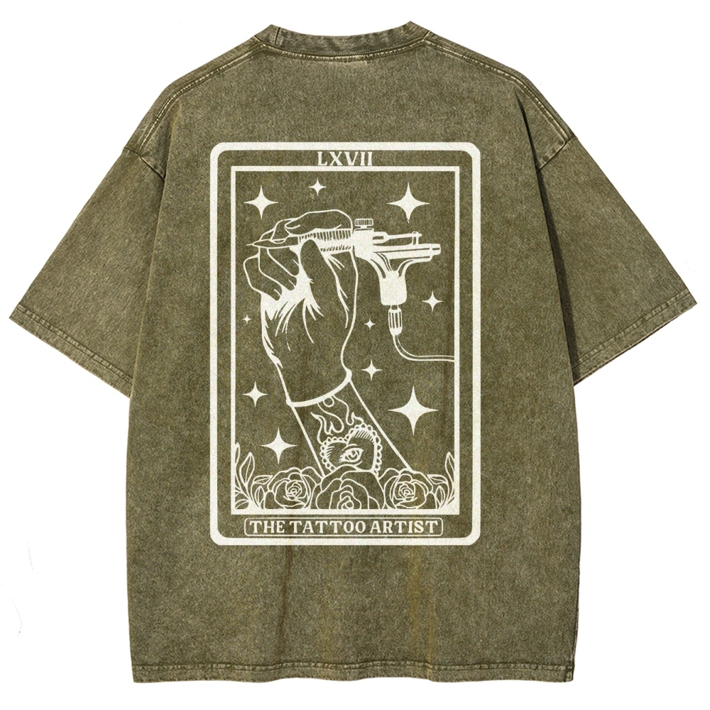 Tattoo Artist Unisex Fit Washed T-Shirt Customscool