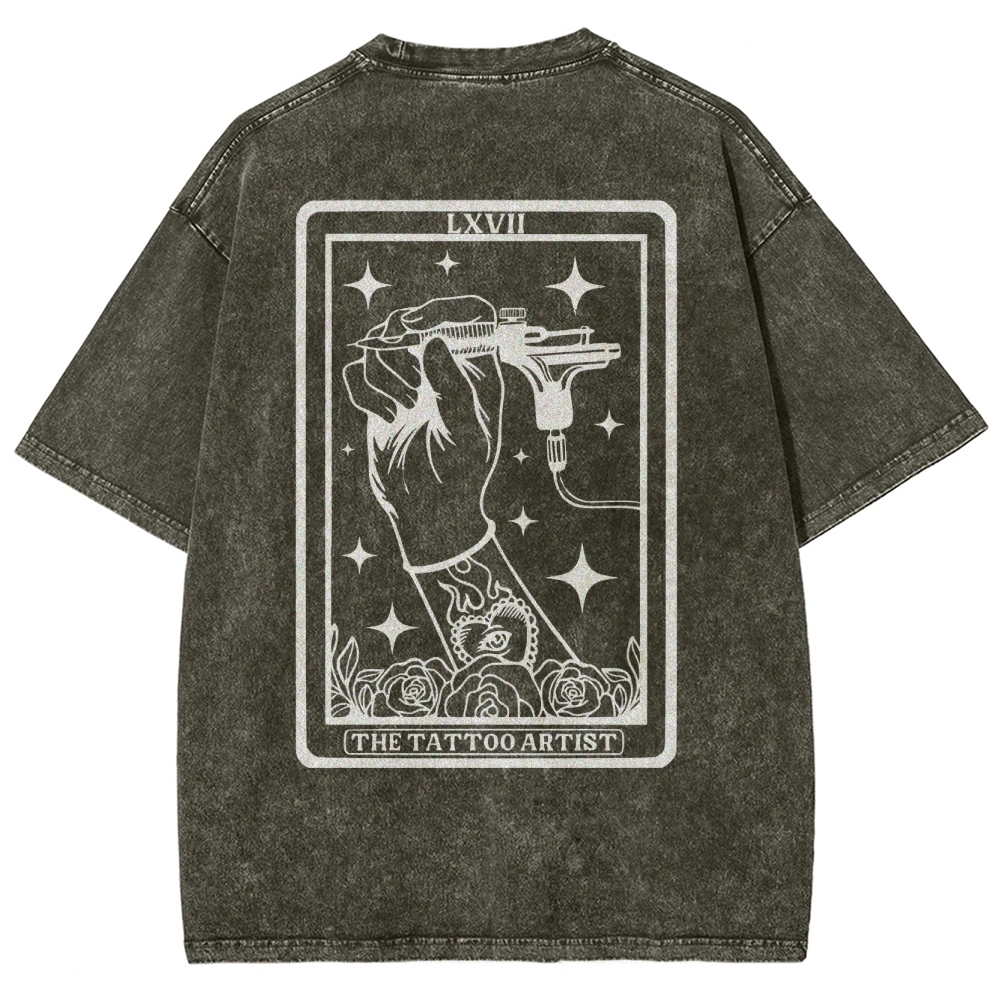 Tattoo Artist Unisex Fit Washed T-Shirt Customscool