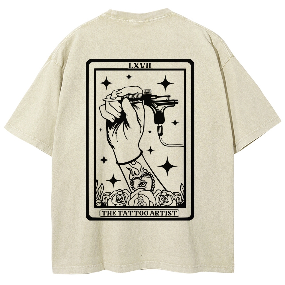 Tattoo Artist Unisex Fit Washed T-Shirt Customscool