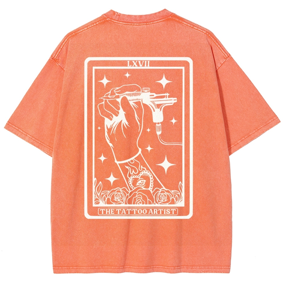 Tattoo Artist Unisex Fit Washed T-Shirt Customscool