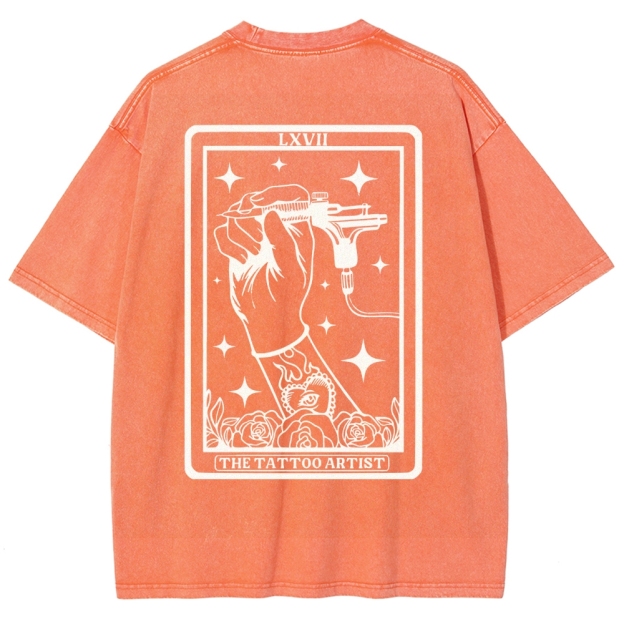 Tattoo Artist Unisex Fit Washed T-Shirt Customscool