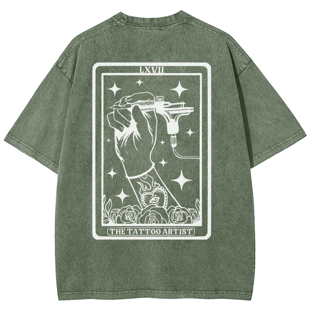 Tattoo Artist Unisex Fit Washed T-Shirt Customscool