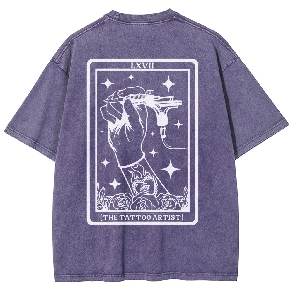 Tattoo Artist Unisex Fit Washed T-Shirt Customscool