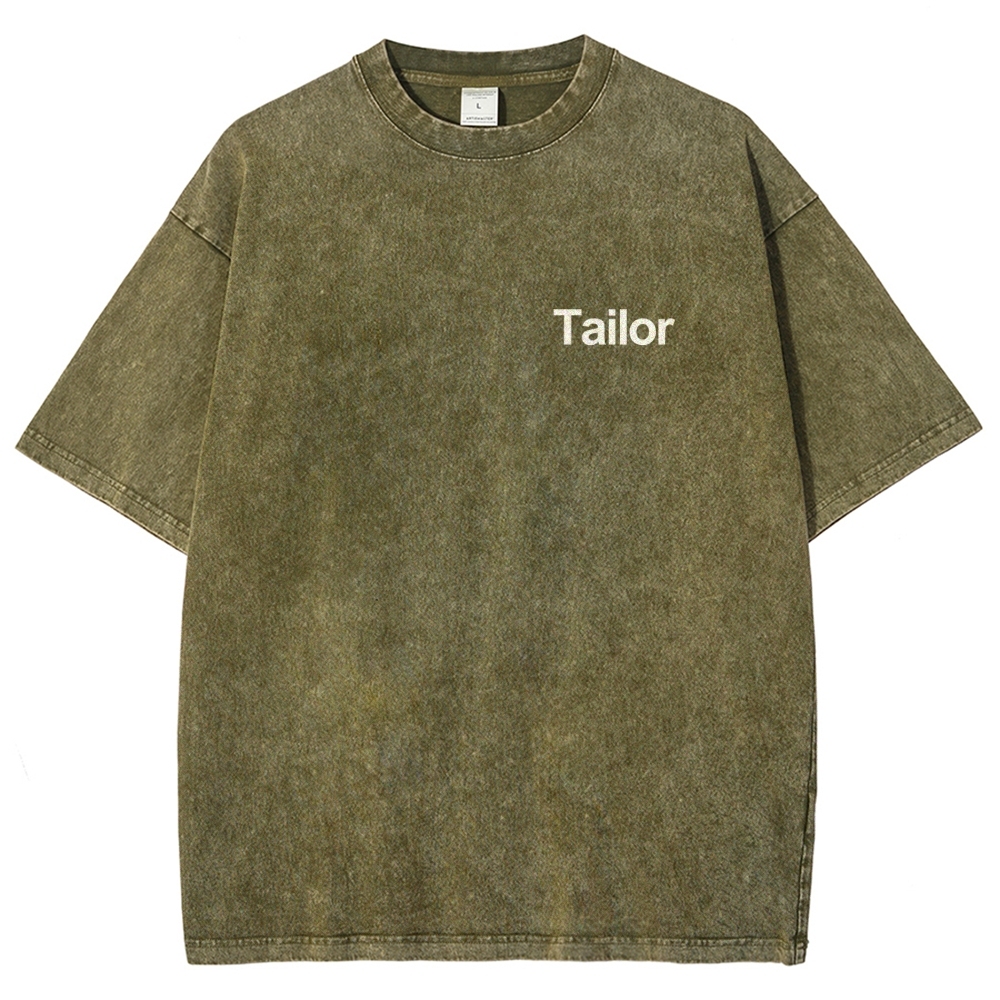 Tailor Unisex Fit Washed T-Shirt Customscool