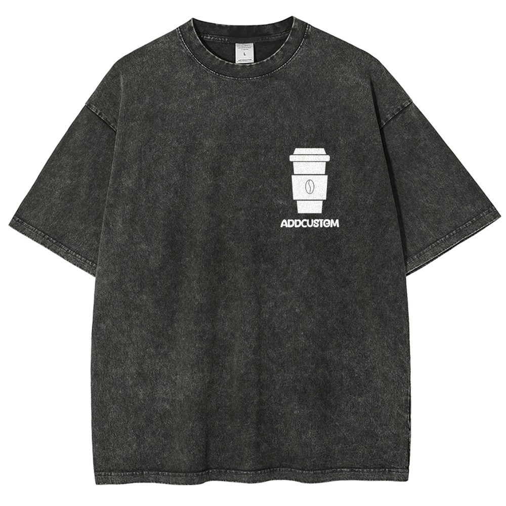 Barista Addcustom Unisex Fit Washed T-Shirt