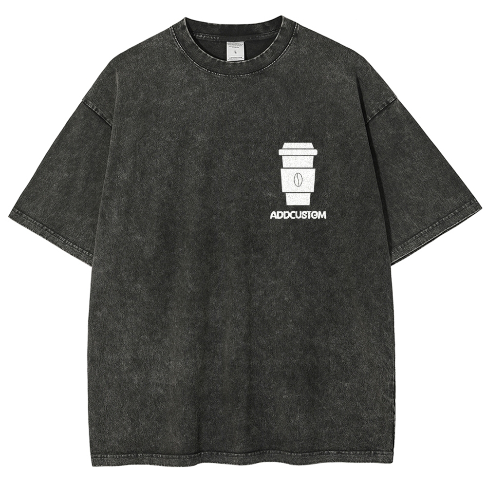 Barista Addcustom Unisex Fit Washed T-Shirt