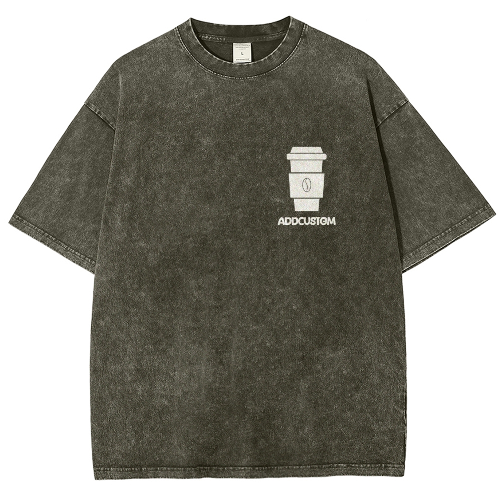 Barista Addcustom Unisex Fit Washed T-Shirt