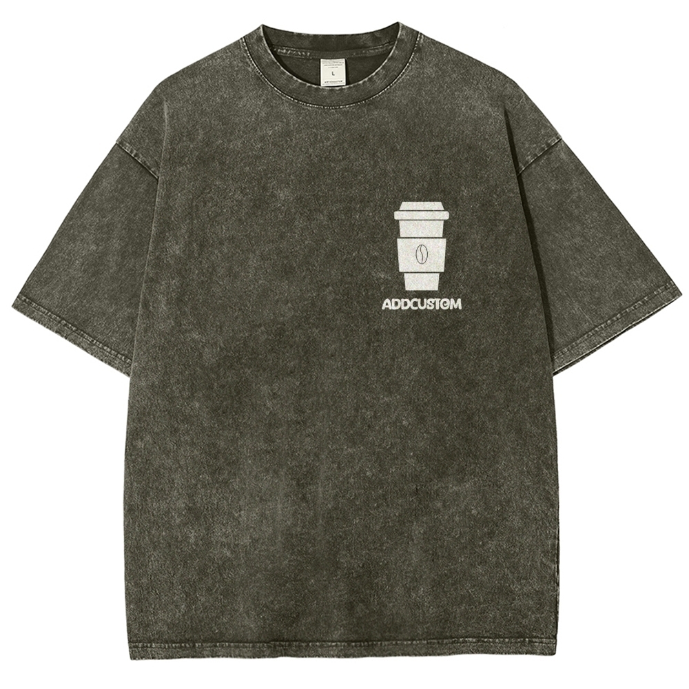 Barista Addcustom Unisex Fit Washed T-Shirt