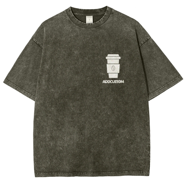 Barista Addcustom Unisex Fit Washed T-Shirt