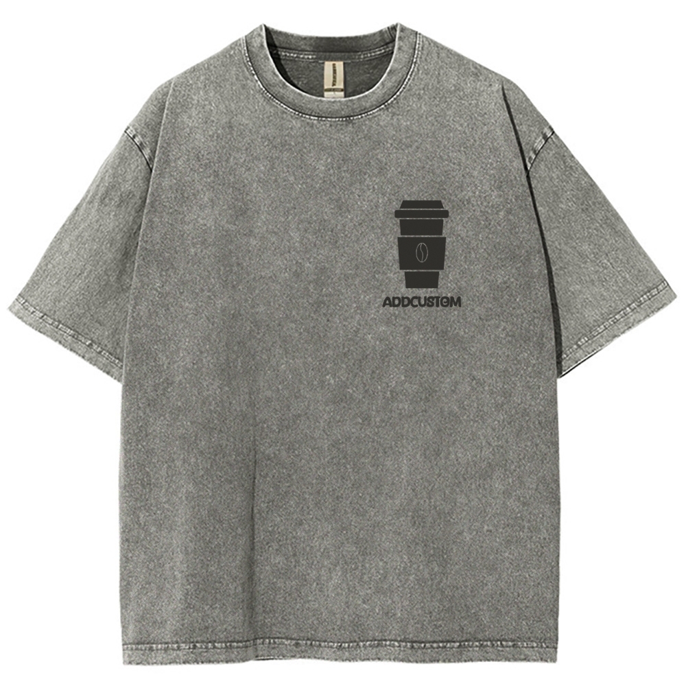 Barista Addcustom Unisex Fit Washed T-Shirt