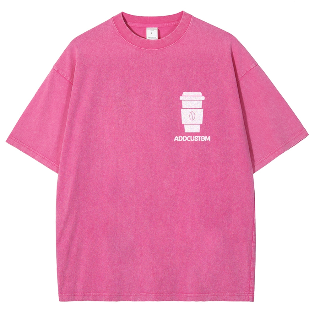 Barista Addcustom Unisex Fit Washed T-Shirt