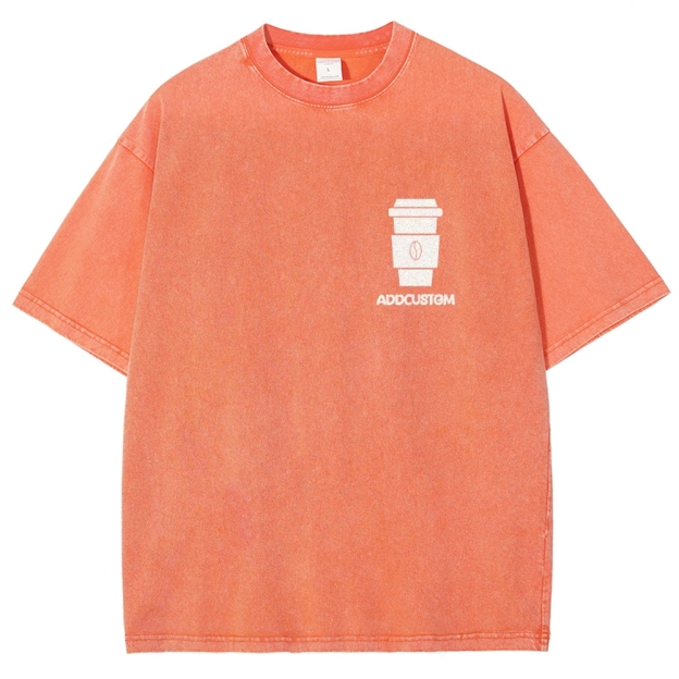 Barista Addcustom Unisex Fit Washed T-Shirt