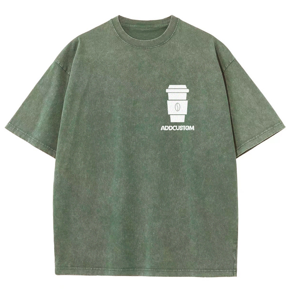 Barista Addcustom Unisex Fit Washed T-Shirt