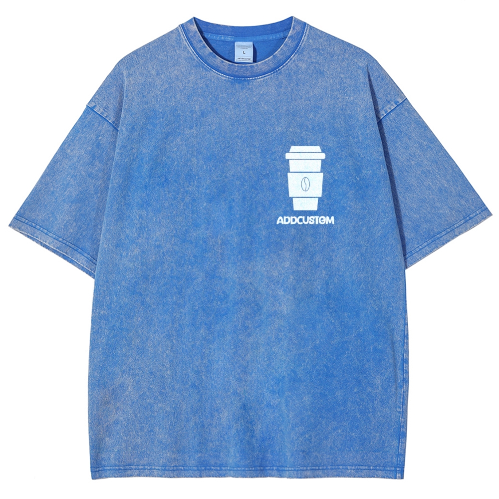 Barista Addcustom Unisex Fit Washed T-Shirt