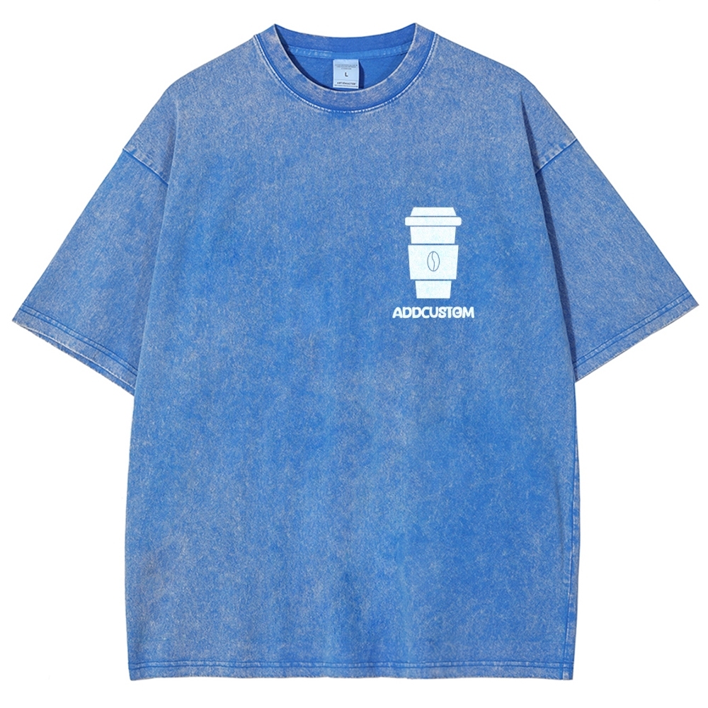 Barista Addcustom Unisex Fit Washed T-Shirt
