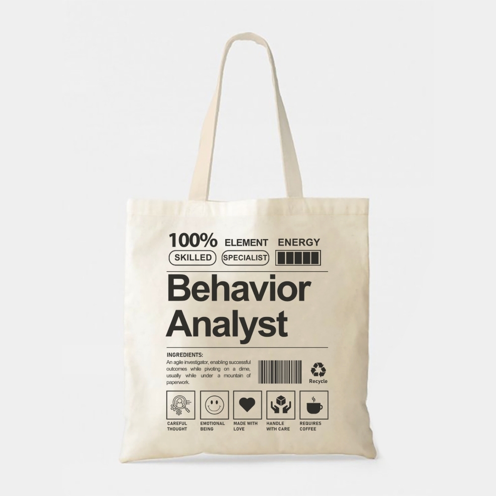 Behavior Analyst Tote Bag Customscool