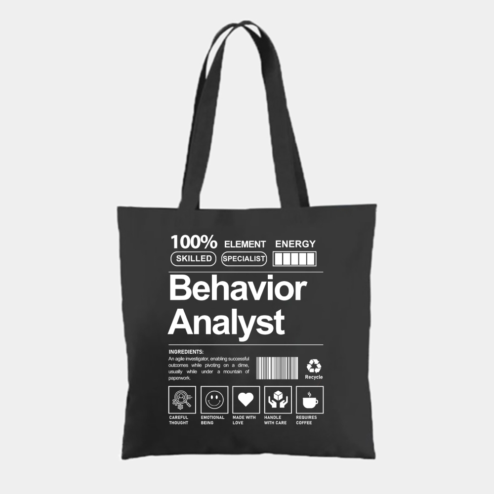 Behavior Analyst Tote Bag Customscool