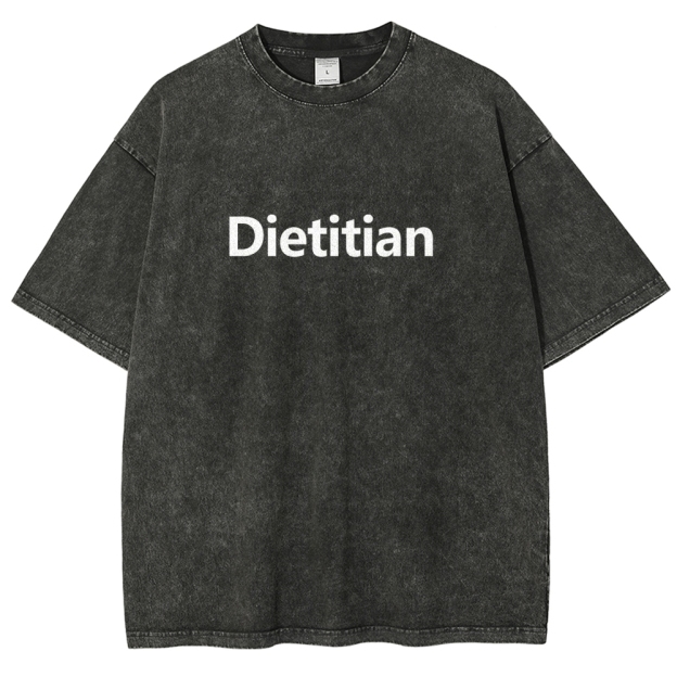 Dietitian Unisex Fit Washed T-Shirt Customscool