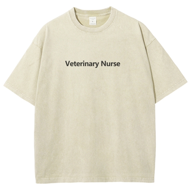Veterinary Nurse Unisex Fit Washed T-Shirt Customscool