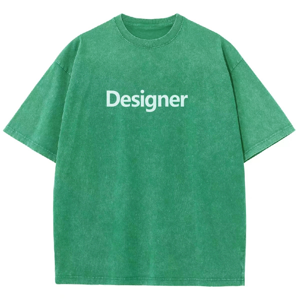 Designer Unisex Fit Washed T-Shirt Customscool