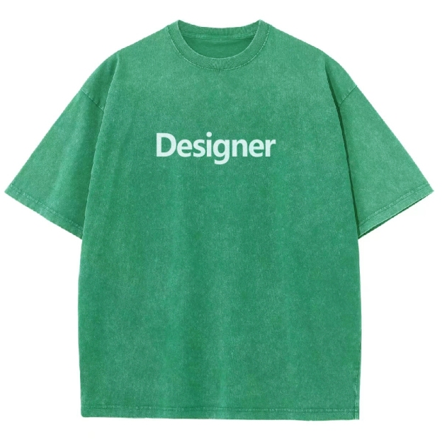 Designer Unisex Fit Washed T-Shirt Customscool