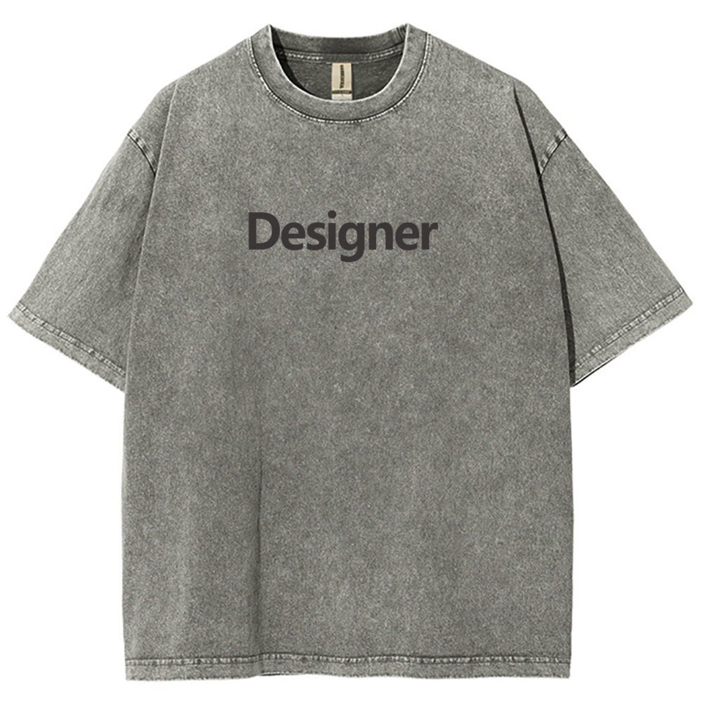 Designer Unisex Fit Washed T-Shirt Customscool