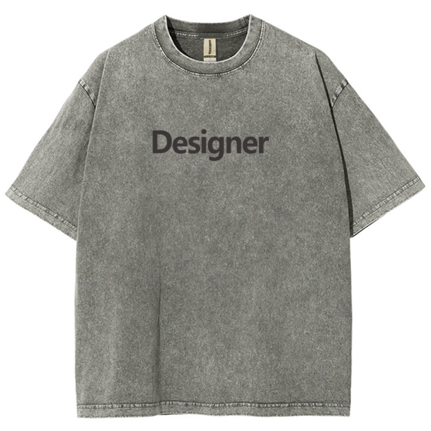 Designer Unisex Fit Washed T-Shirt Customscool