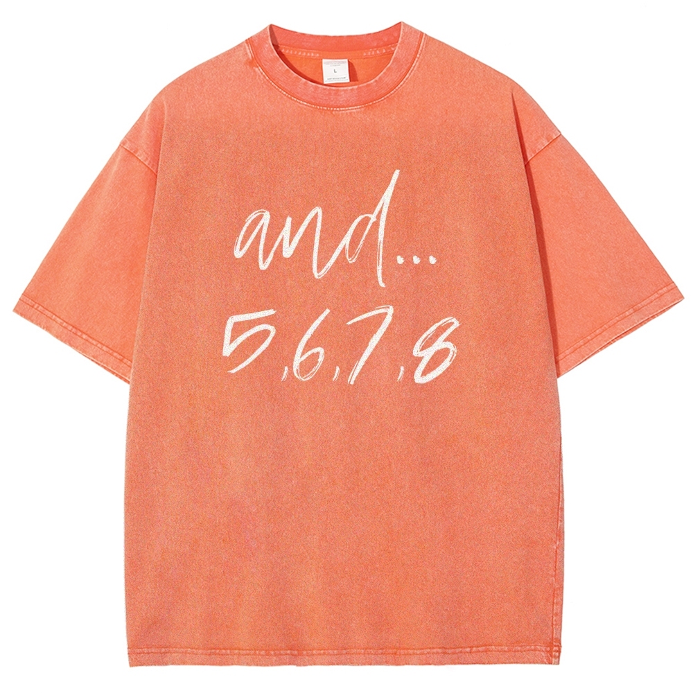 dance Unisex Fit Washed T-Shirt Customscool