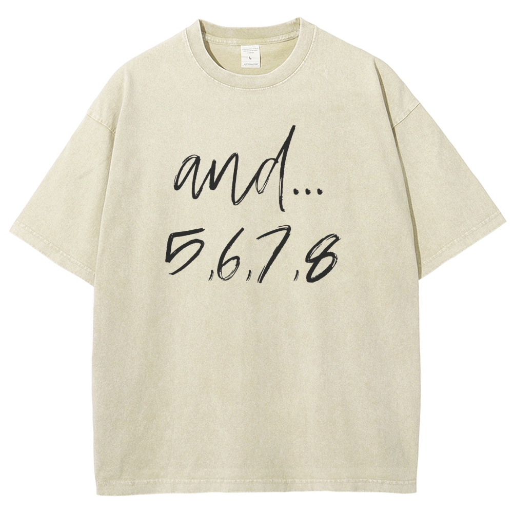 dance Unisex Fit Washed T-Shirt Customscool