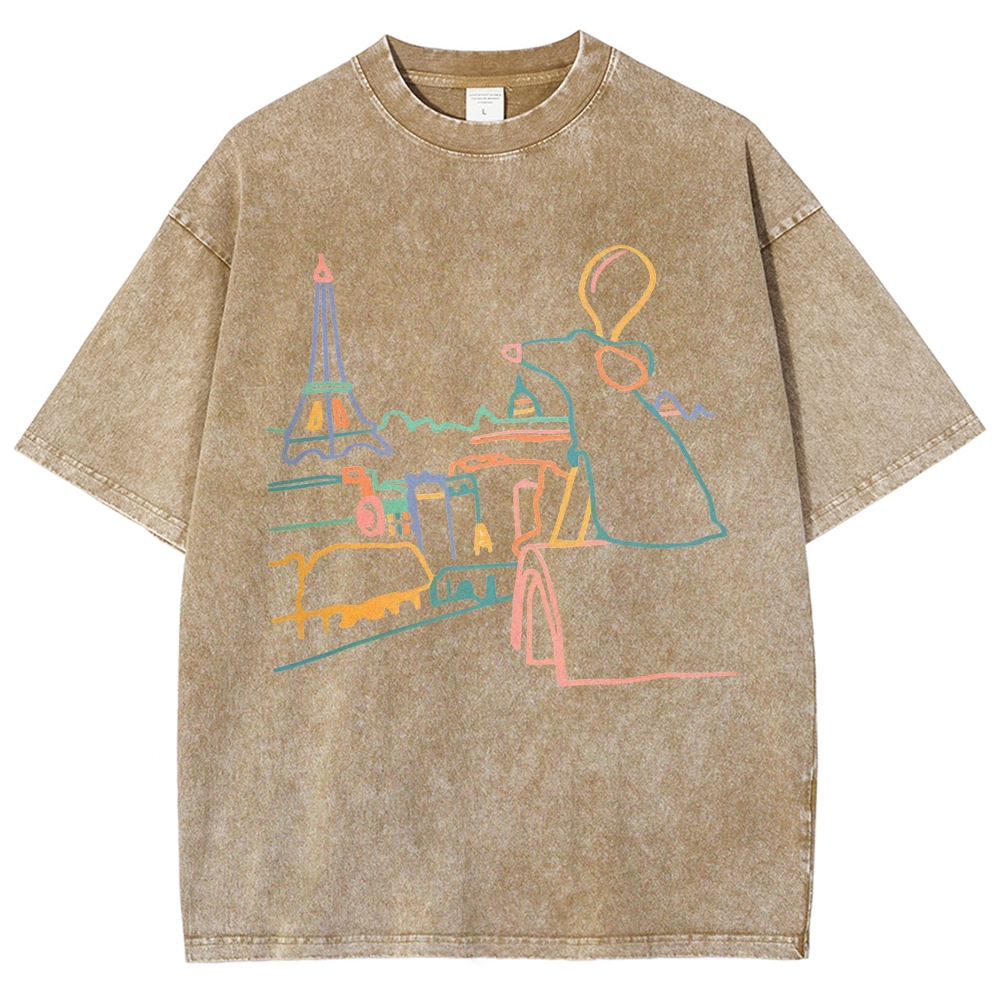 chef Unisex Fit Washed T-Shirt Customscool