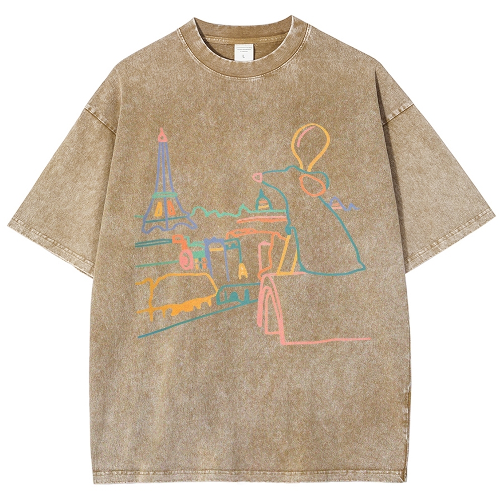 chef Unisex Fit Washed T-Shirt Customscool