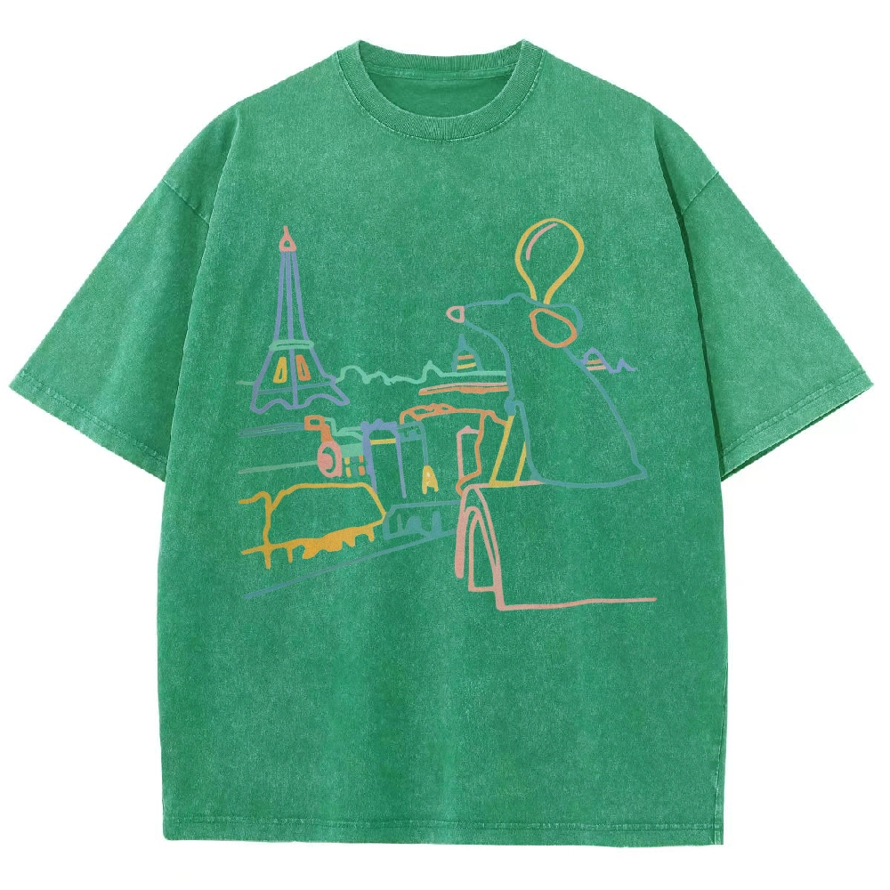 chef Unisex Fit Washed T-Shirt Customscool