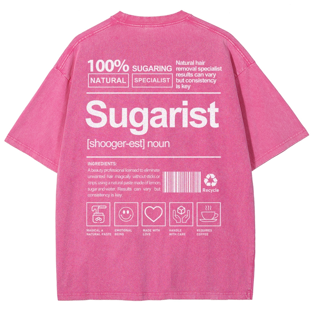 Sugarist Unisex Fit Washed T-Shirt