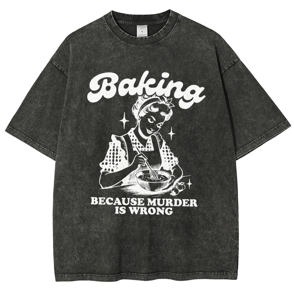Baker Unisex Fit Washed T-Shirt Customscool