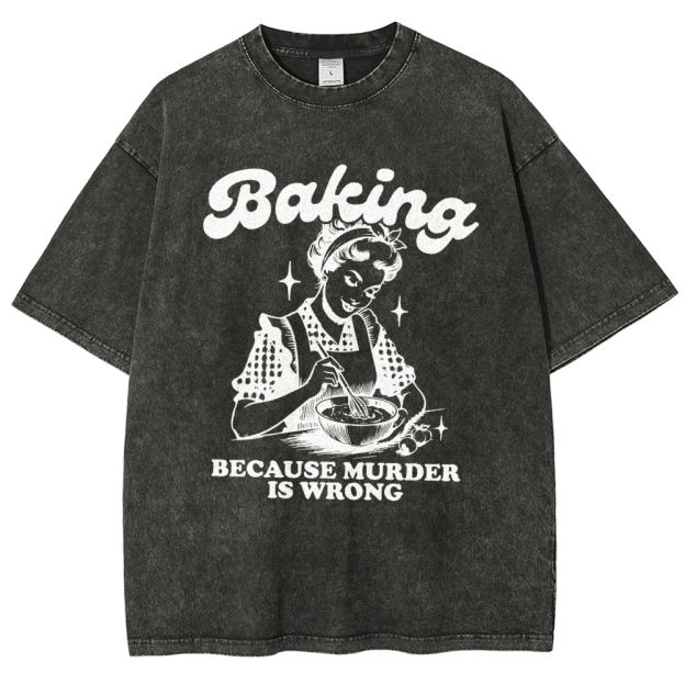 Baker Unisex Fit Washed T-Shirt Customscool