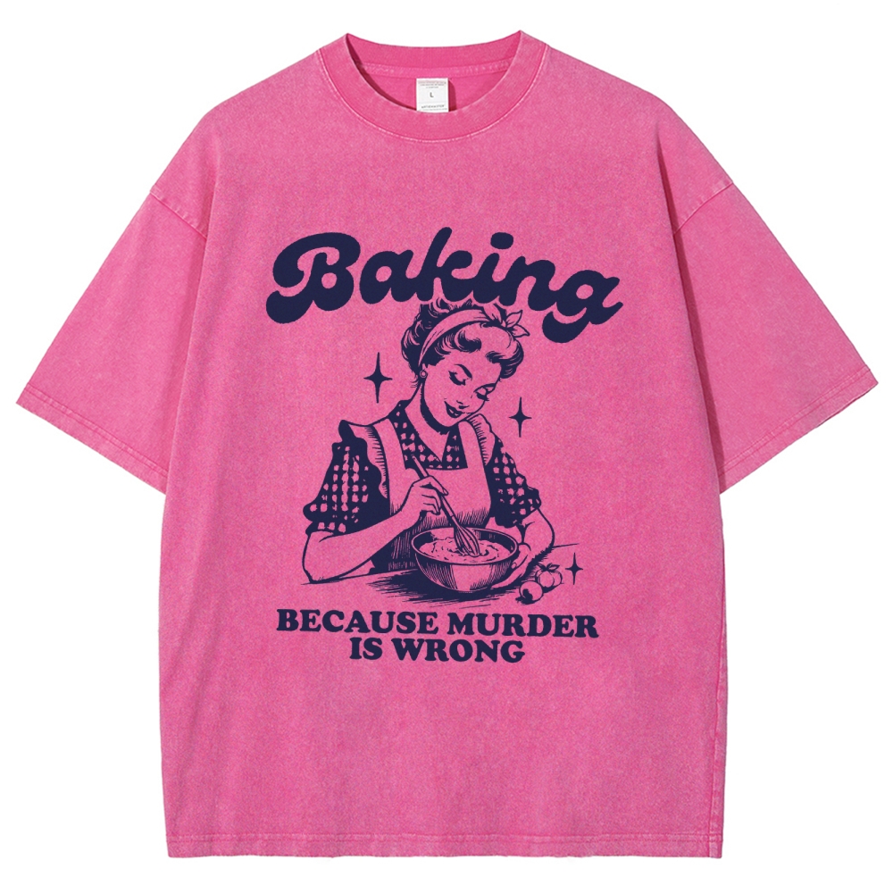 Baker Unisex Fit Washed T-Shirt Customscool