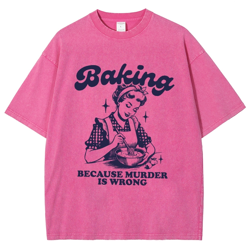 Baker Unisex Fit Washed T-Shirt Customscool
