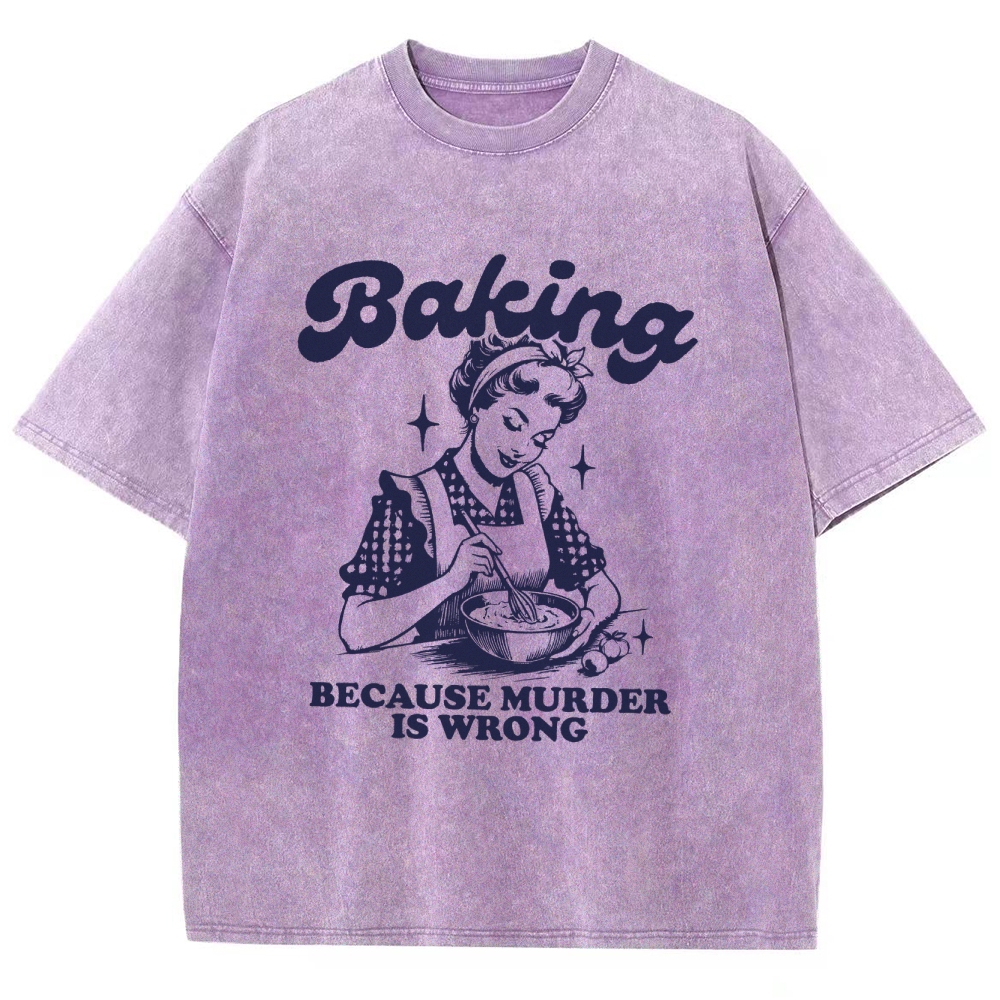 Baker Unisex Fit Washed T-Shirt Customscool