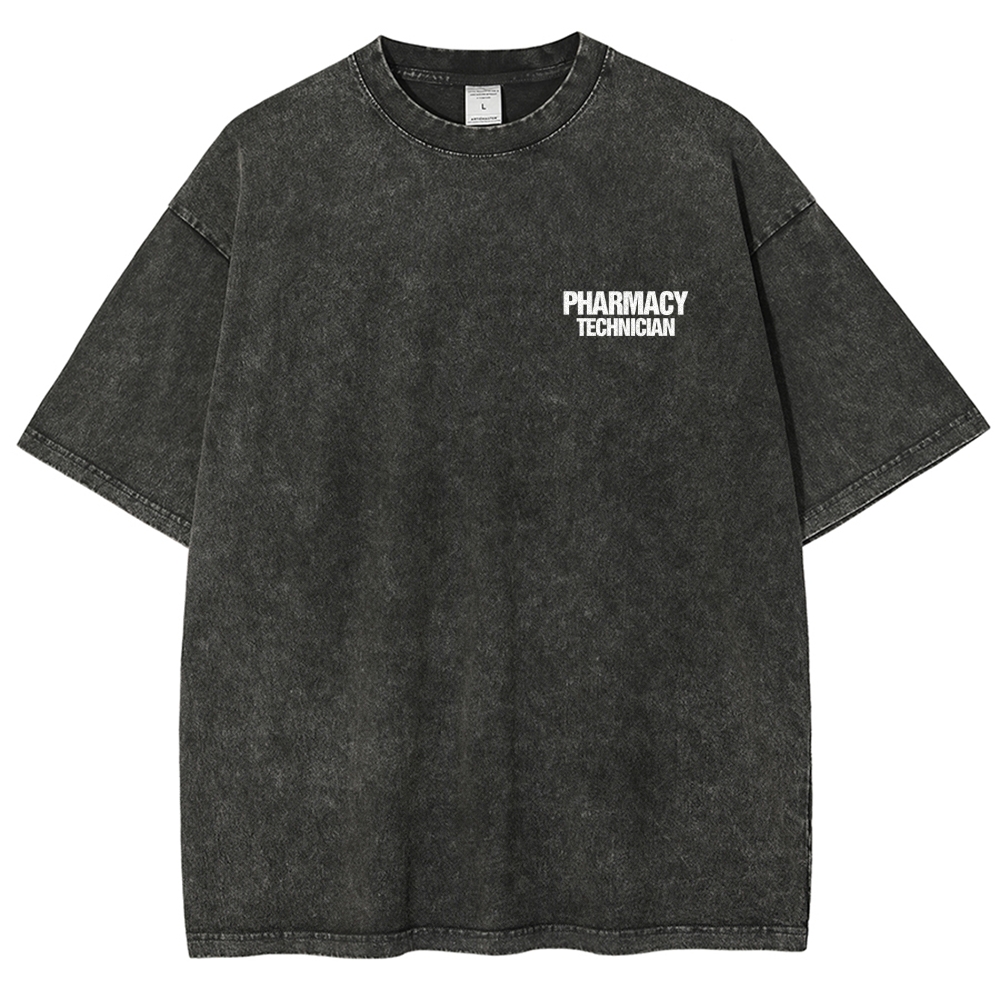 Pharmacy Technician Unisex Fit Washed T-Shirt Customscool