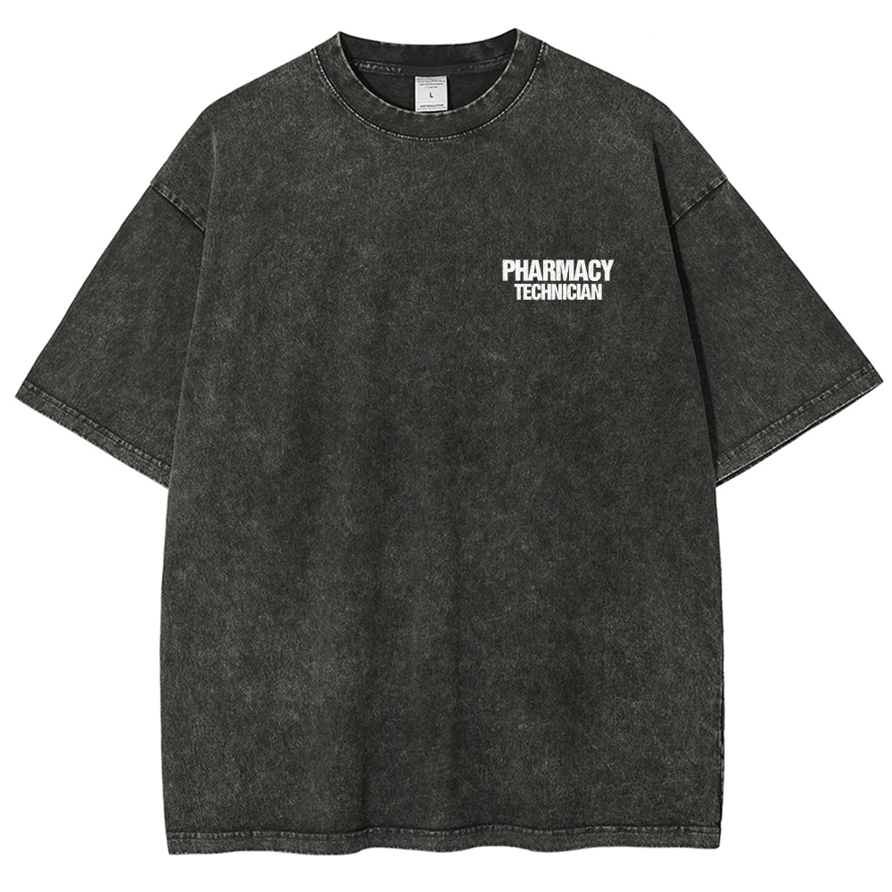 Pharmacy Technician Unisex Fit Washed T-Shirt Customscool