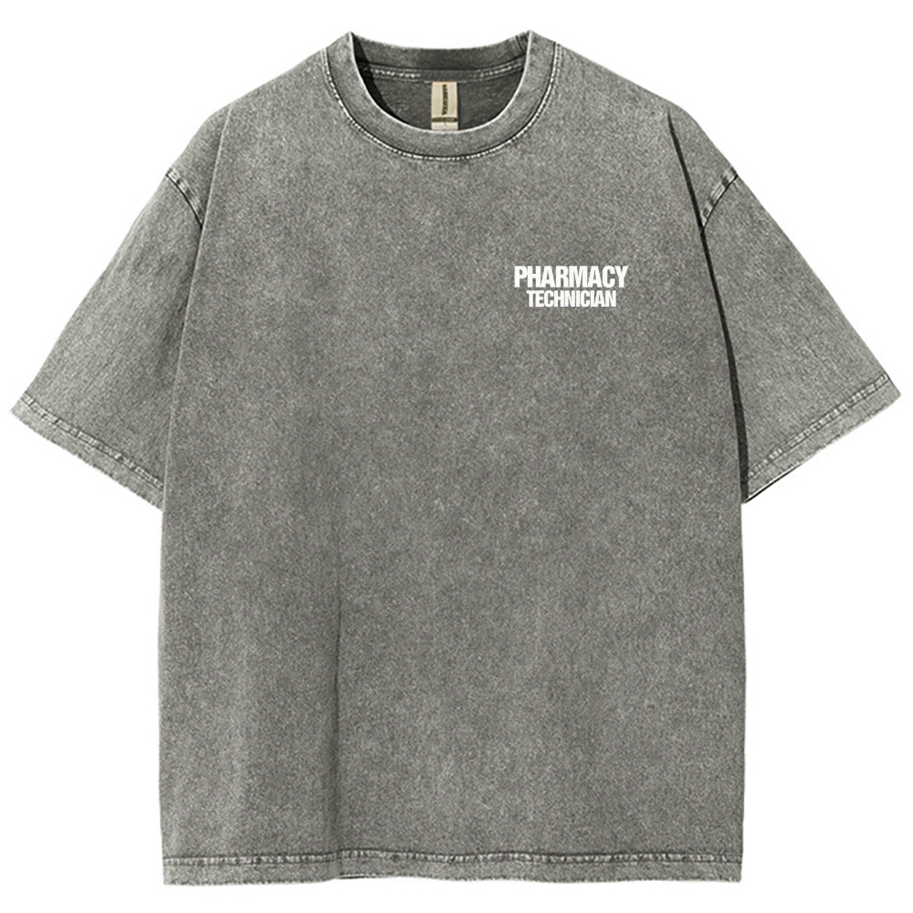 Pharmacy Technician Unisex Fit Washed T-Shirt Customscool