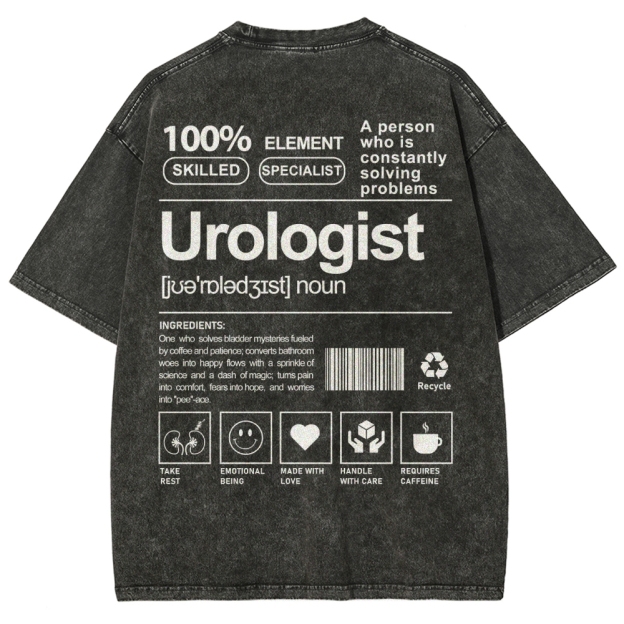 Urologist Unisex Fit Washed T-Shirt Customscool