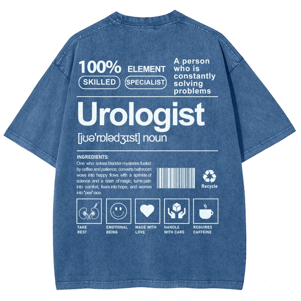 Urologist Unisex Fit Washed T-Shirt Customscool