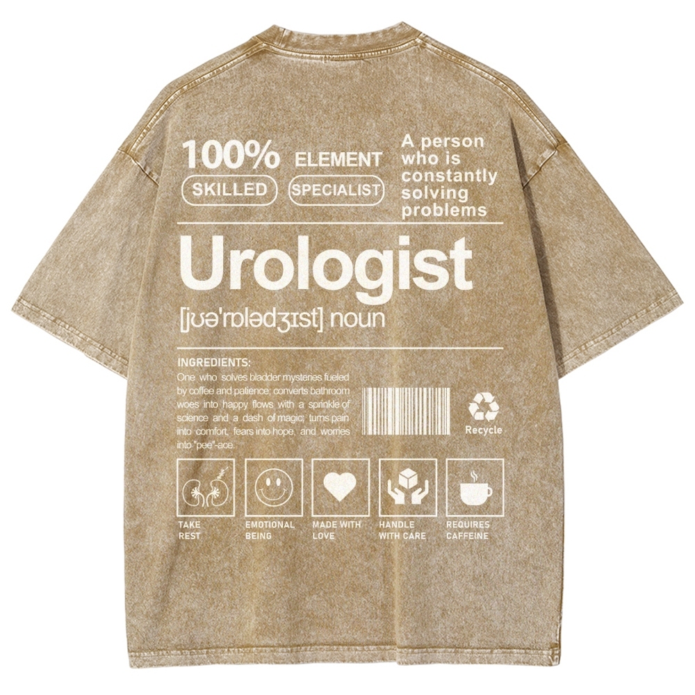 Urologist Unisex Fit Washed T-Shirt Customscool